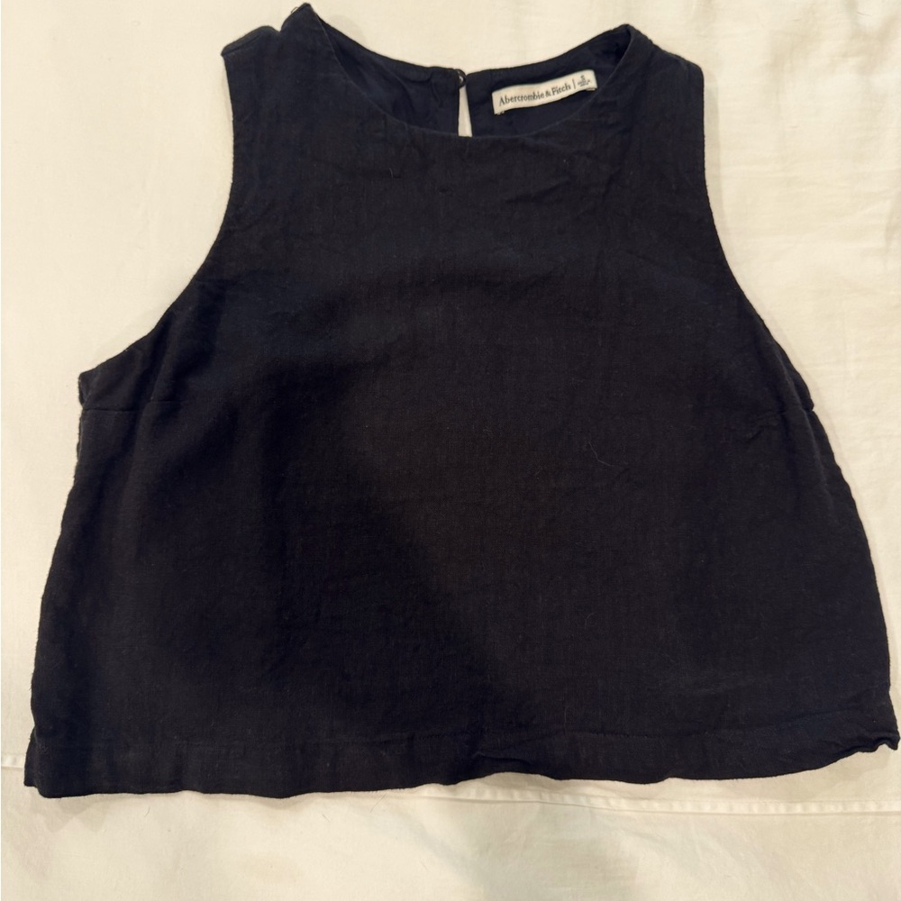 Abercrombie Cropped Linen Tank